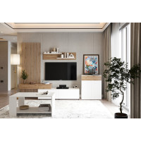 Набір меблів у вітальню Лаундж N100054 Дуб артизан/німфеа альба Гербор (Gerbor) Україна